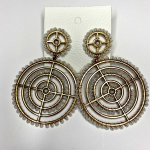 Statement beaded earrings
